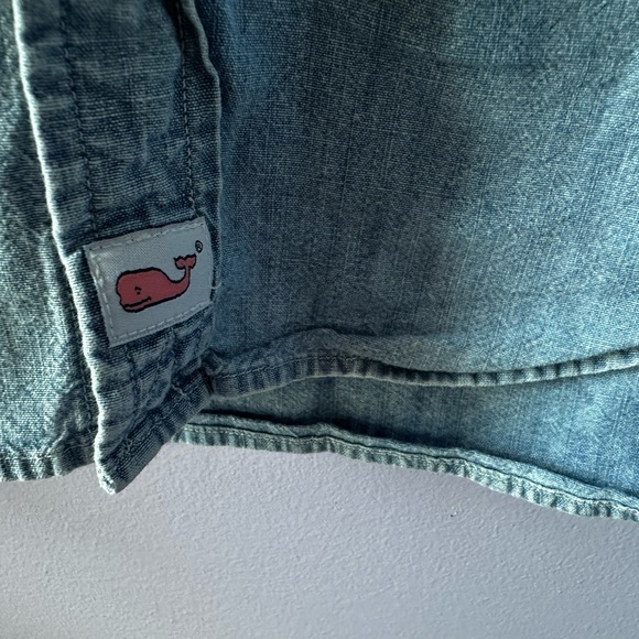 Vineyard Vines Blue Denim Classic Fit Murray Shirt Size M - Picture 8 of 14